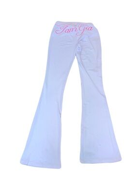I aGia pink Flared Leggings with Pink Logo